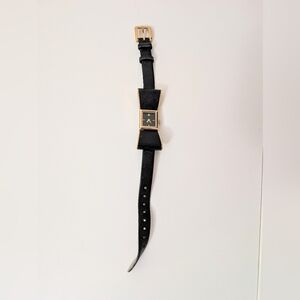 Kate Spade Kenmare 0899 Black Bow Leather Quartz Watch